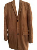 New Look Men Camel Wool Blend Coat Size S