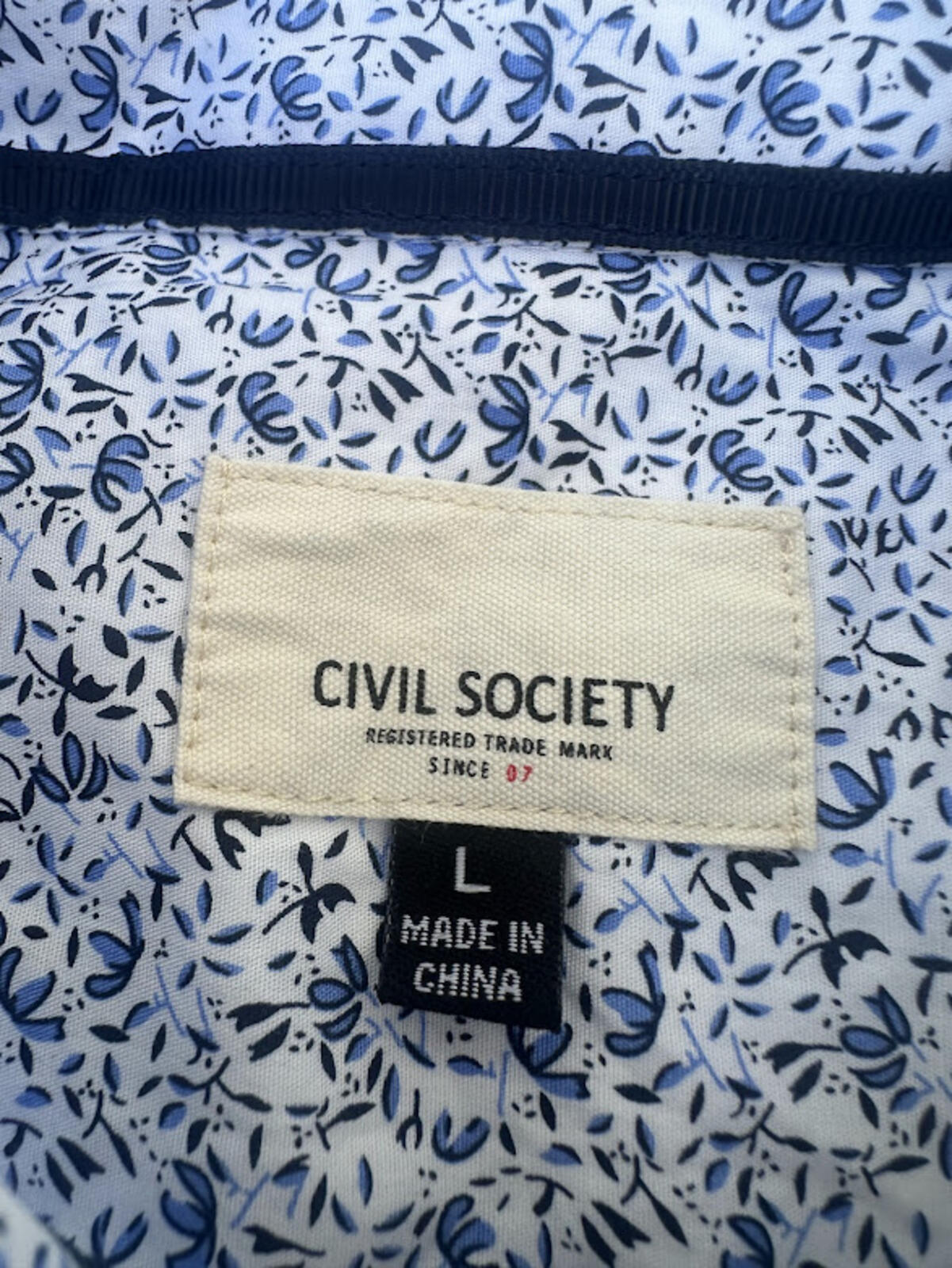 Civil Society Floral Button Shirt Large