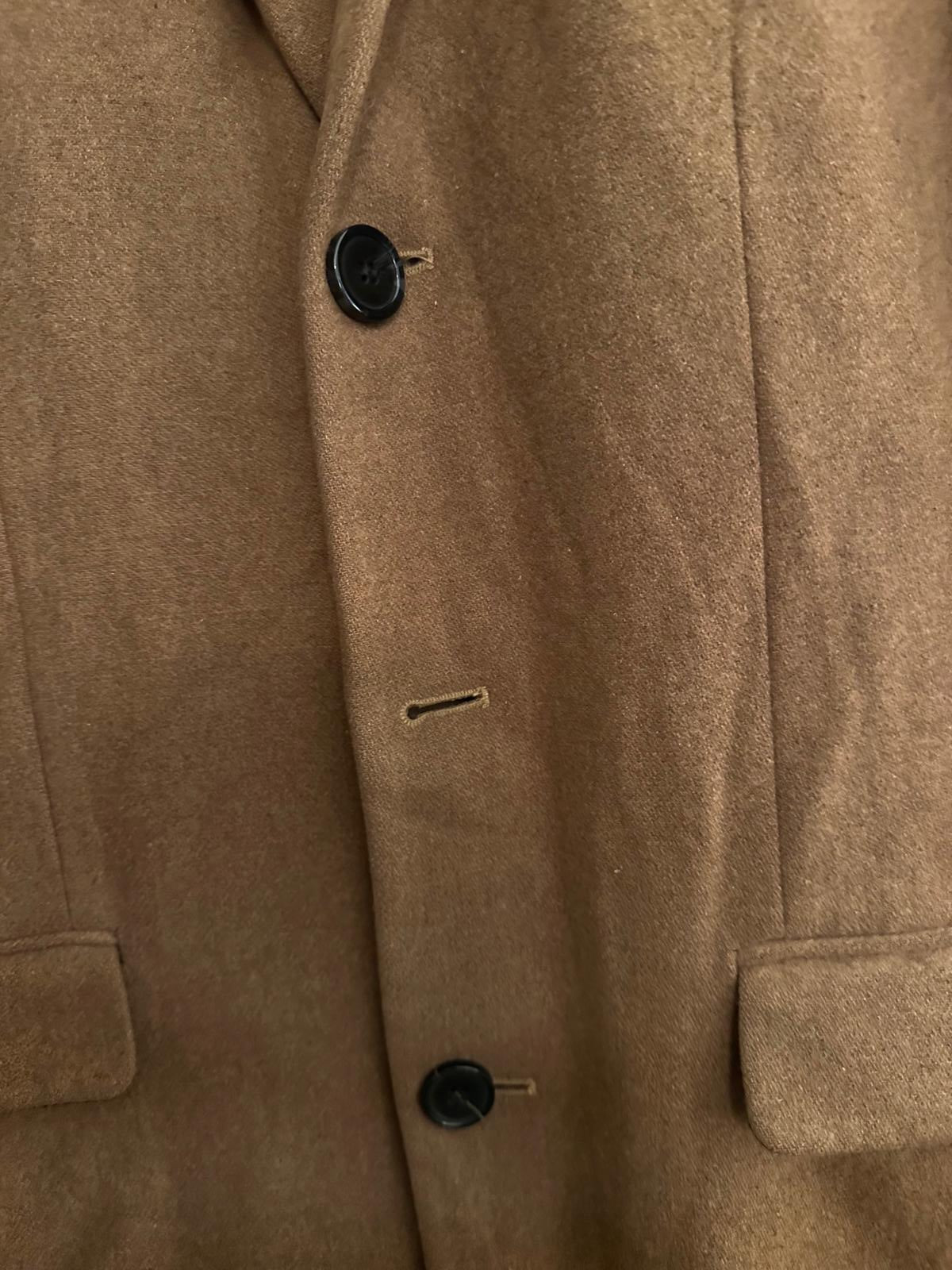 New Look Men Camel Wool Blend Coat Size S