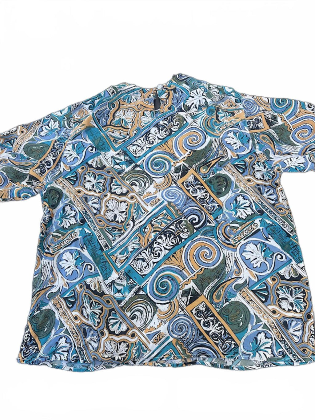 Douglass Silk Abstract Print Blouse Medium