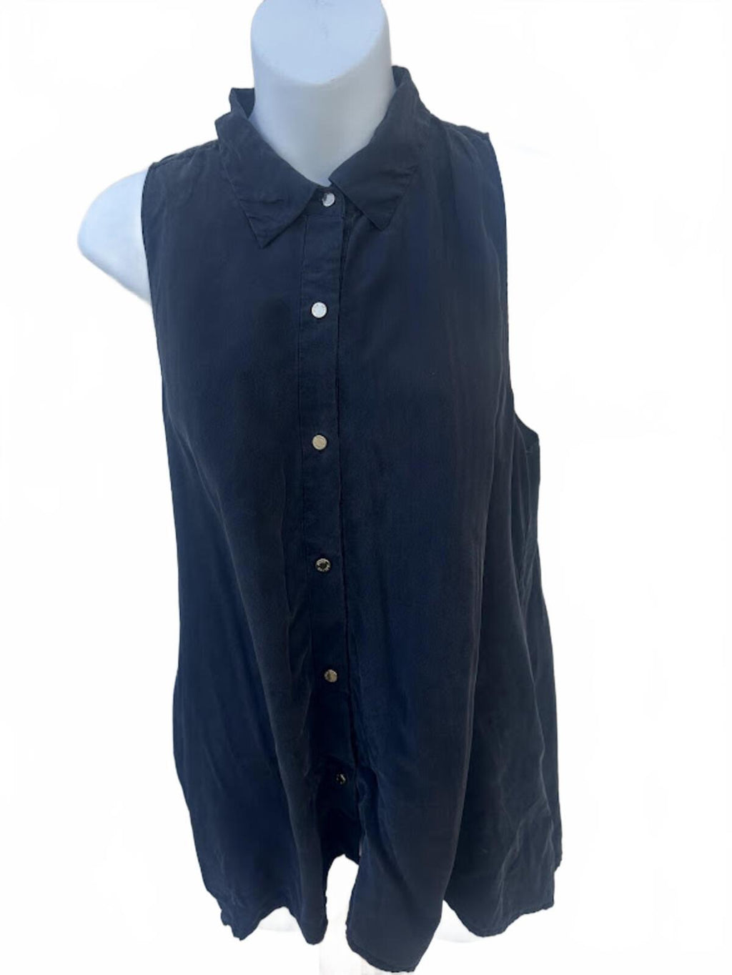 Juicy Couture Silk Sleeveless Button Top Size 10