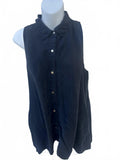 Juicy Couture Silk Sleeveless Button Top Size 10