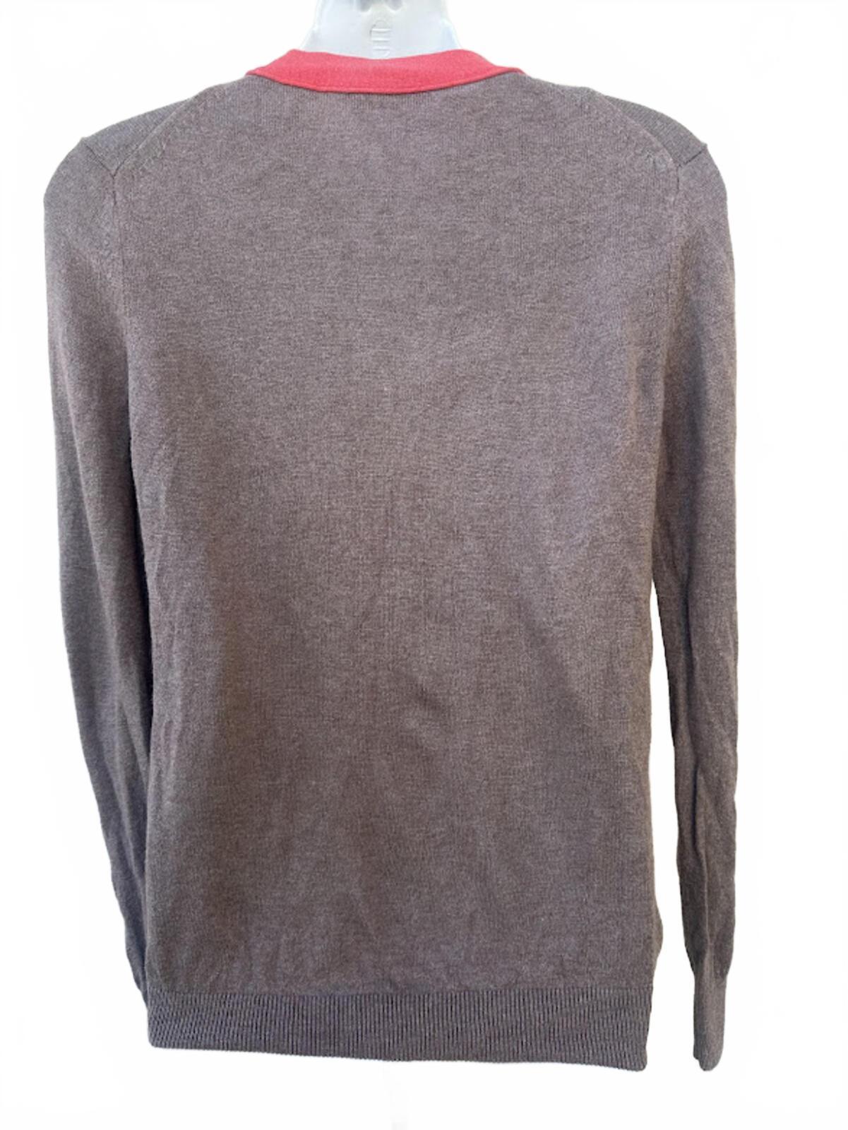 Moda Silk Cashmere Contrast Cardigan Sweater Size S