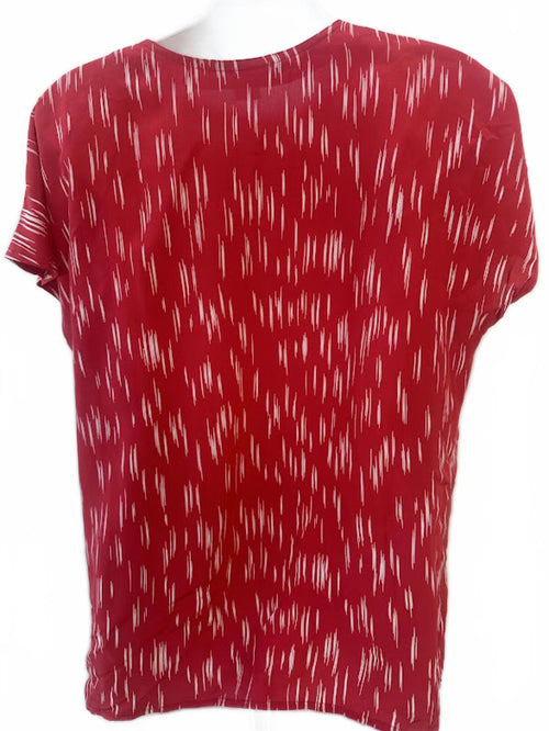 Bankers Club Silk Ikat Print Blouse Size 12