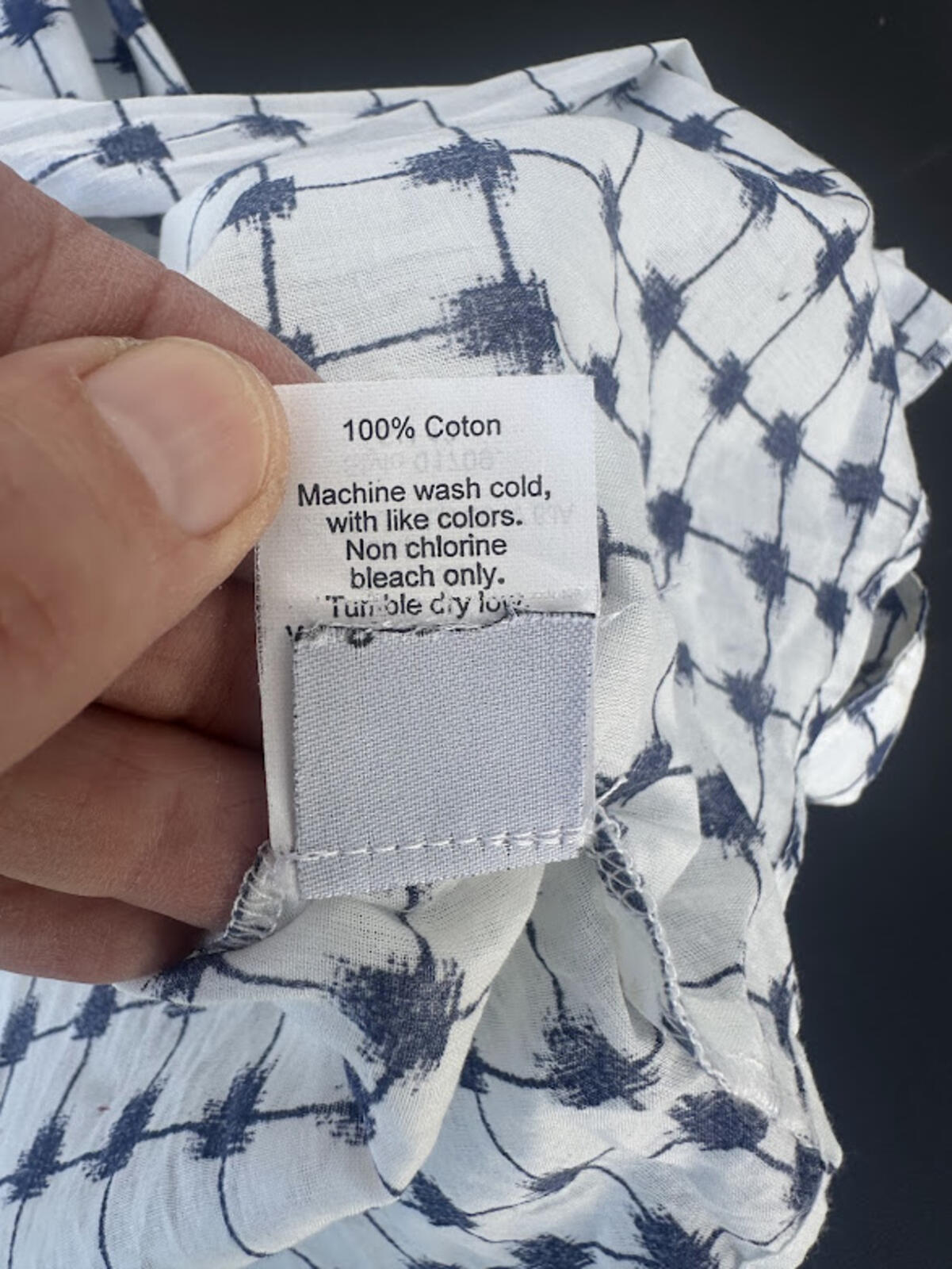 Madewell 1937 Blue White Cotton Button Shirt Size Med