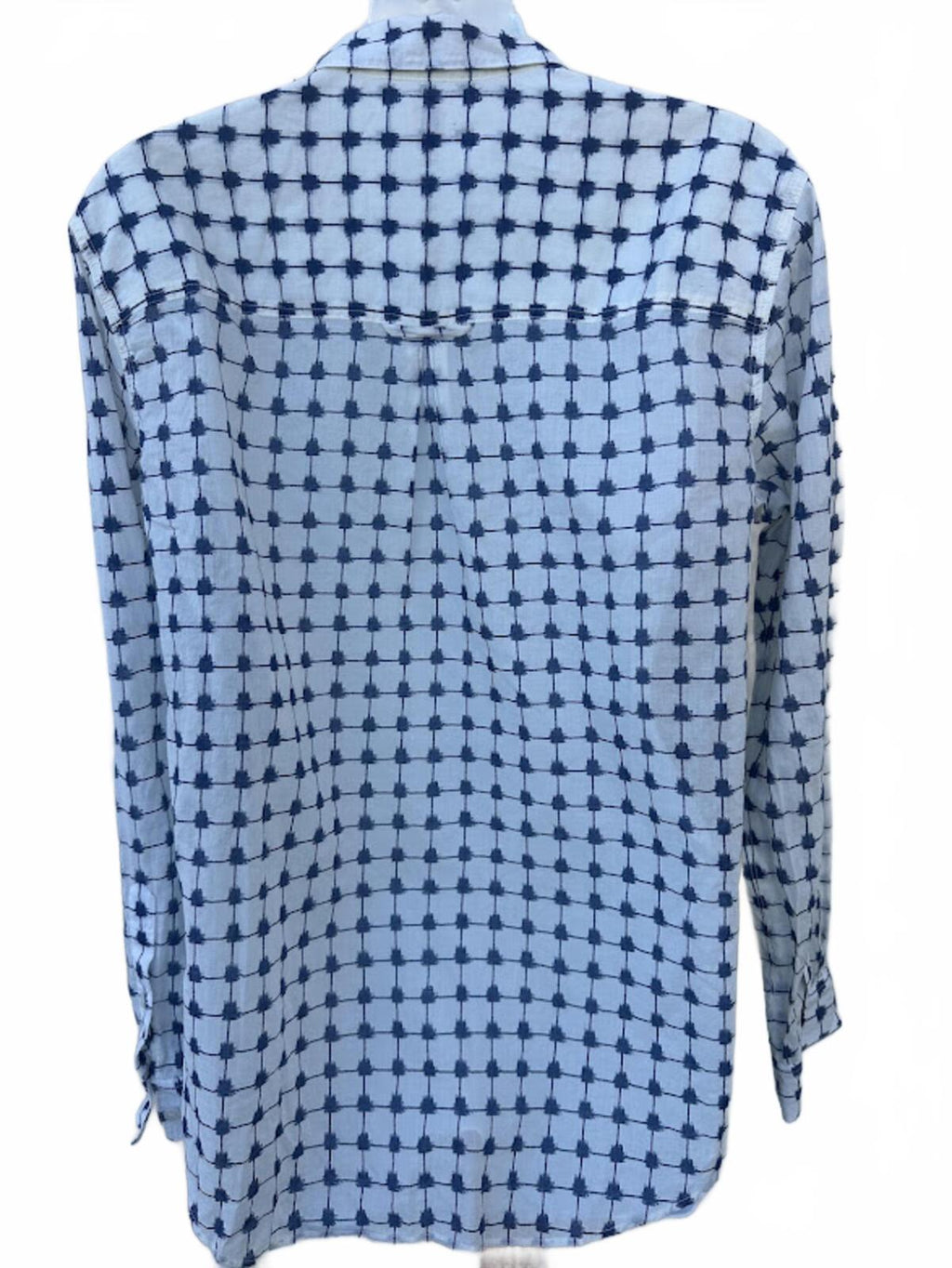 Madewell 1937 Blue White Cotton Button Shirt Size Med