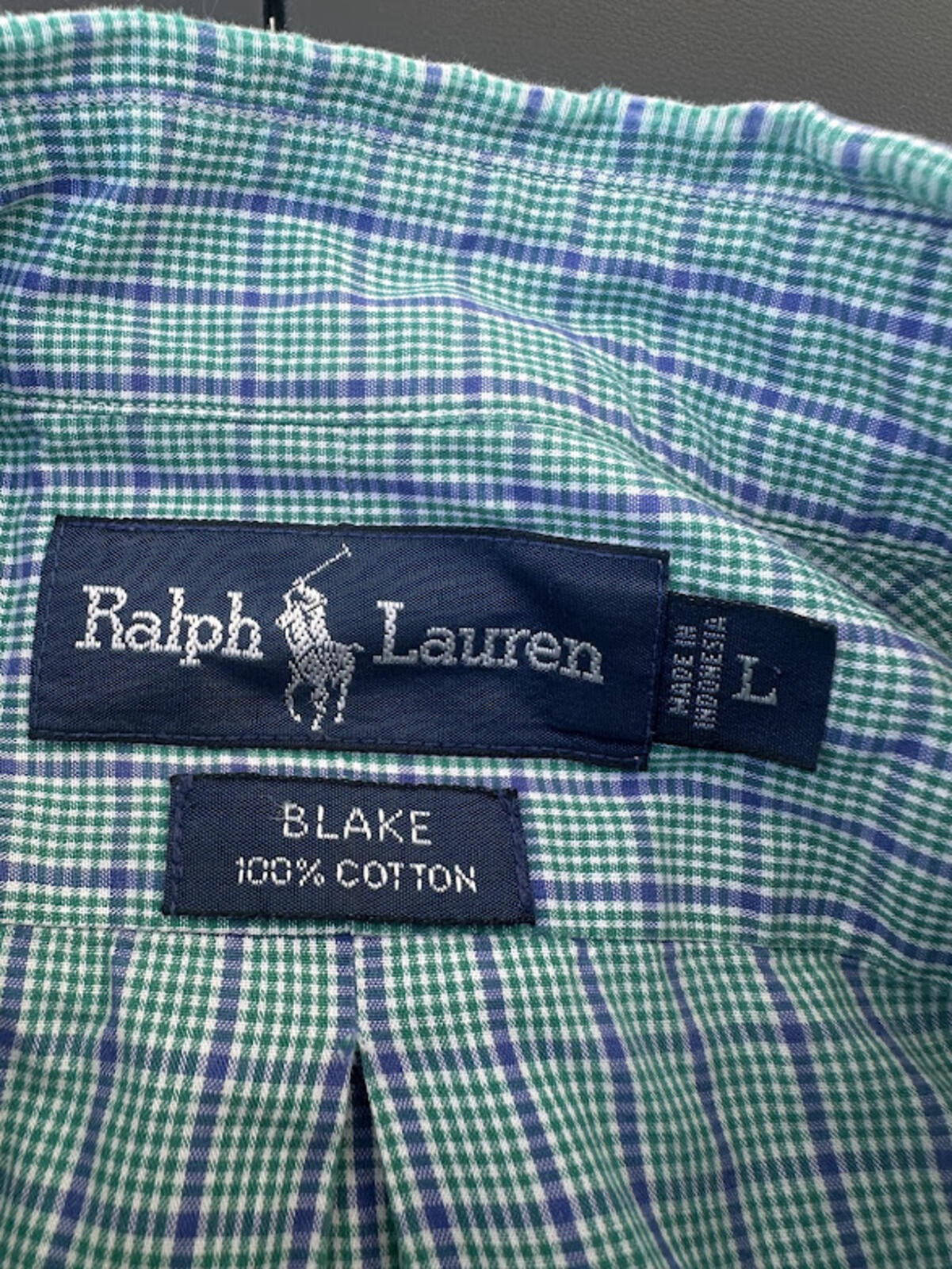 Ralph Lauren Blake Blue Plaid Shirt