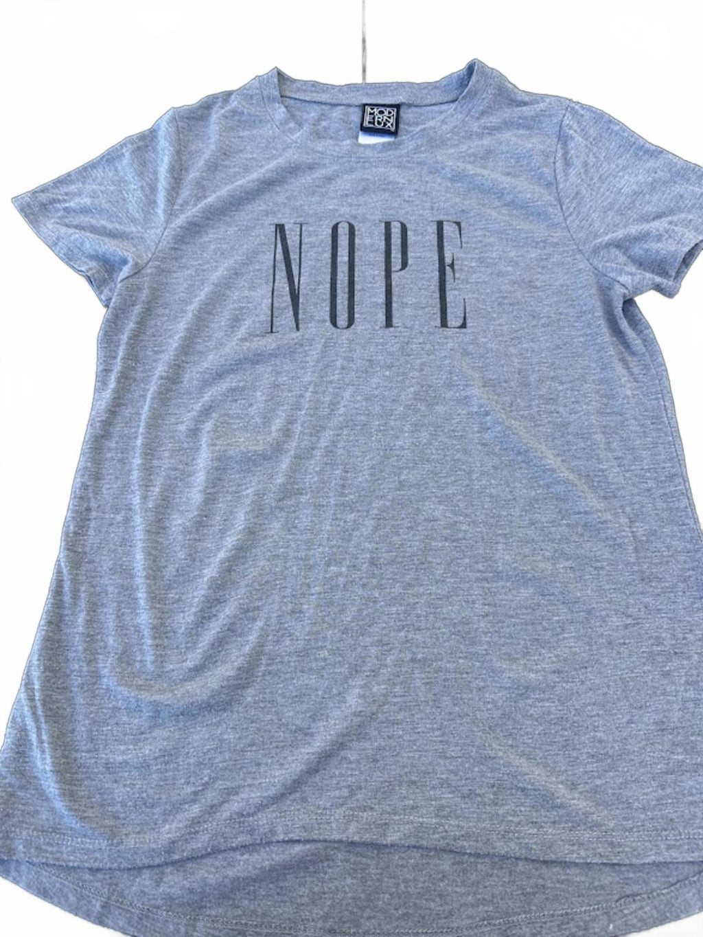 Modern Lux NOPE Gray Graphic Tee