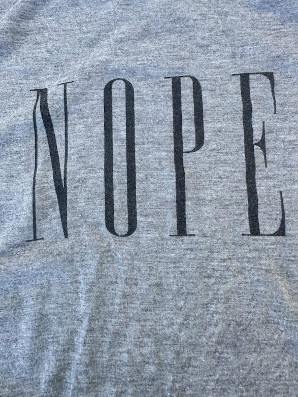 Modern Lux NOPE Gray Graphic Tee