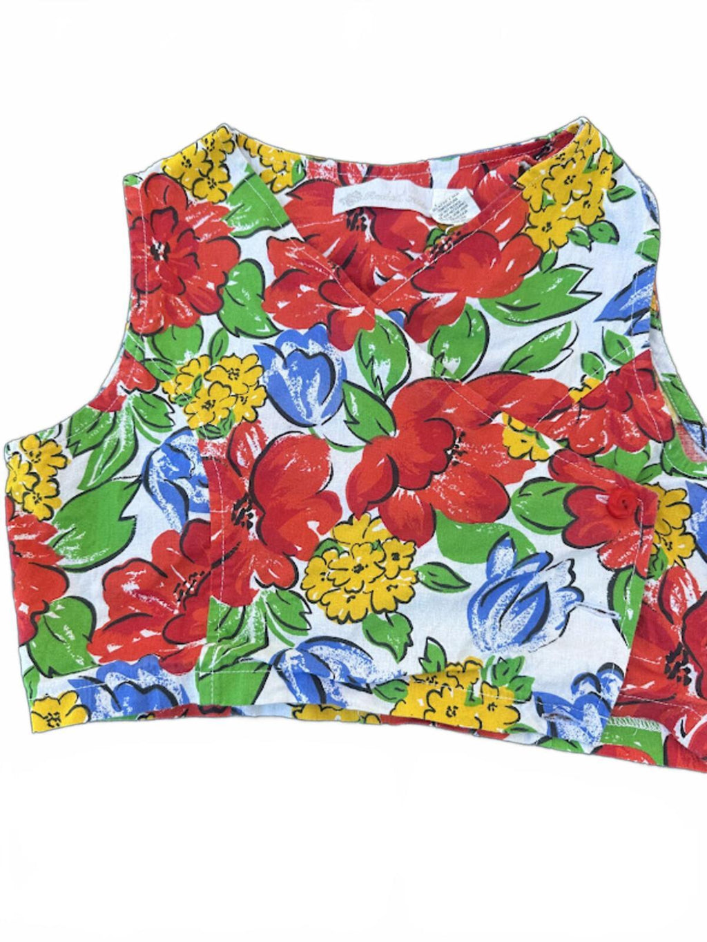 Rachel Kids Floral Crop Tank Top