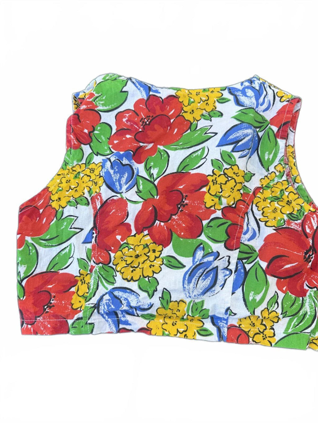 Rachel Kids Floral Crop Tank Top