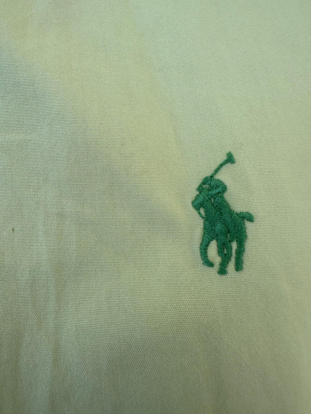 Ralph Lauren Yellow Classic Fit Shirt Medium