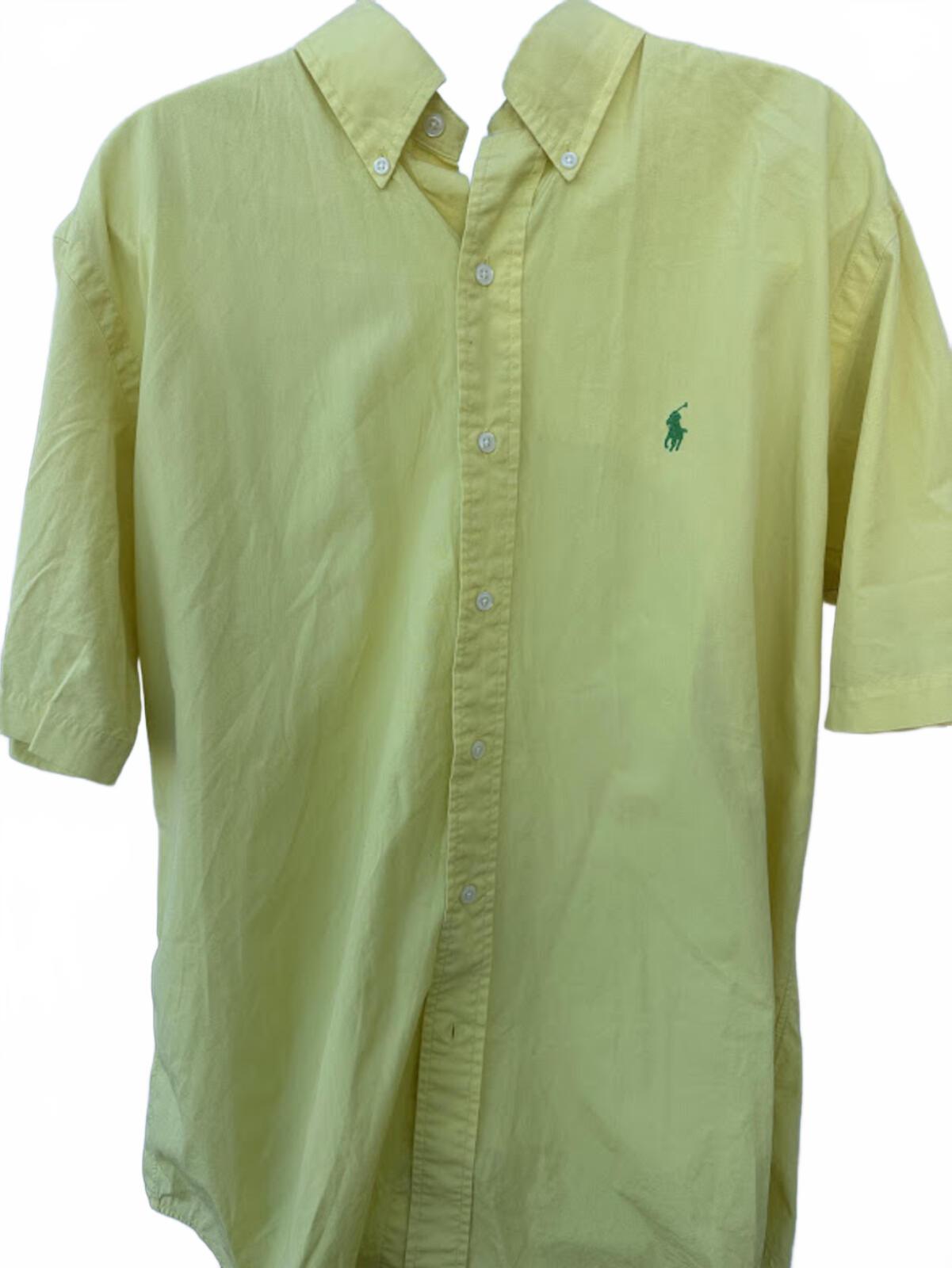 Ralph Lauren Yellow Classic Fit Shirt Medium