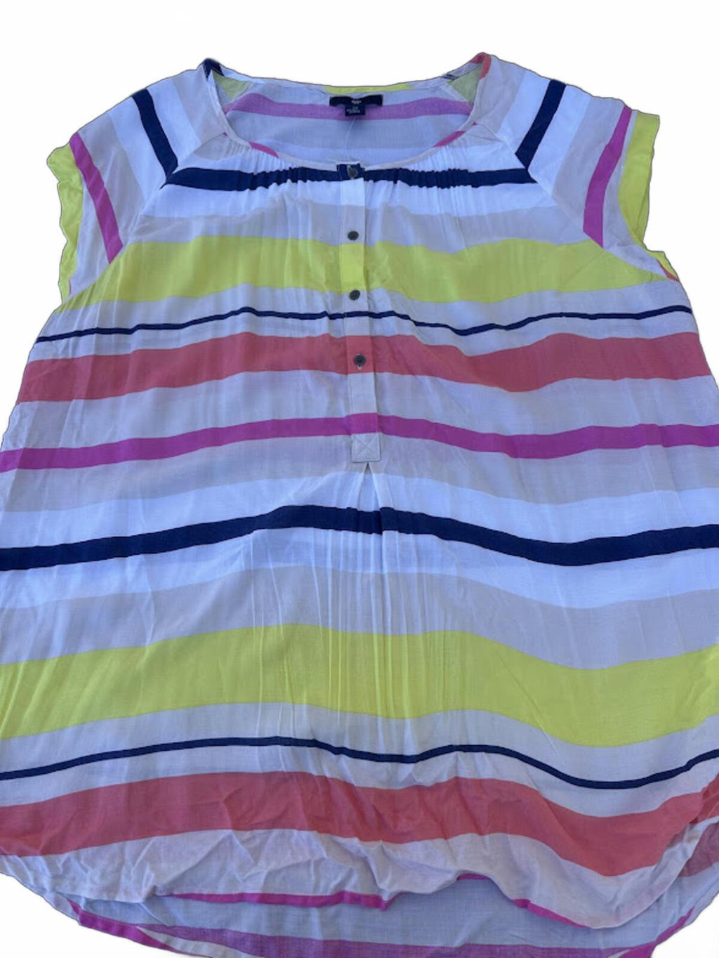 Gap Color Stripe Tunic Blouse