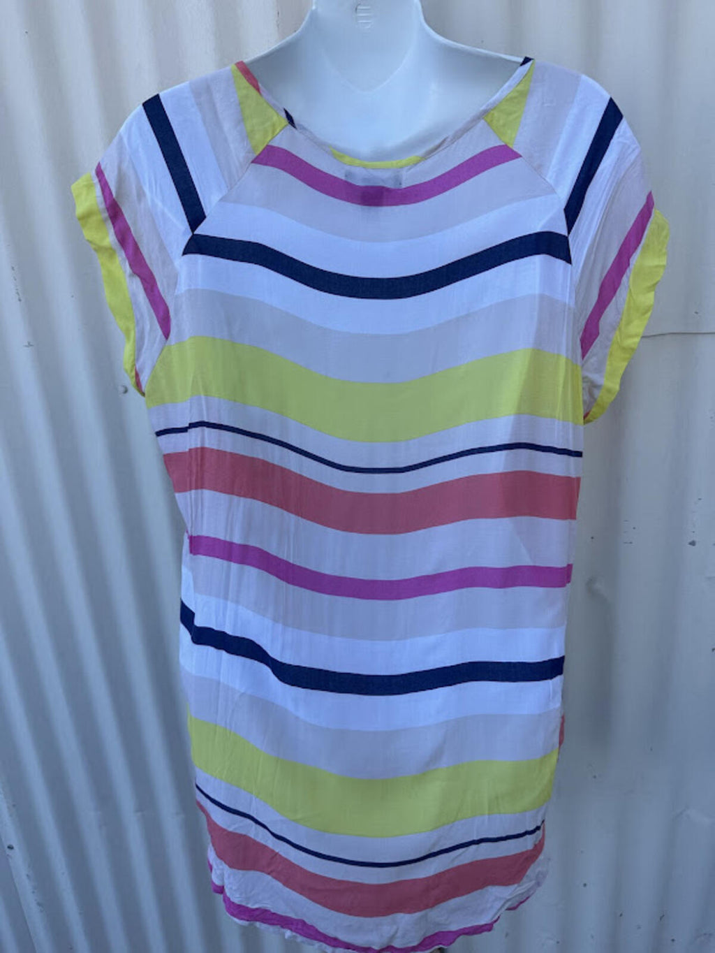 Gap Color Stripe Tunic Blouse