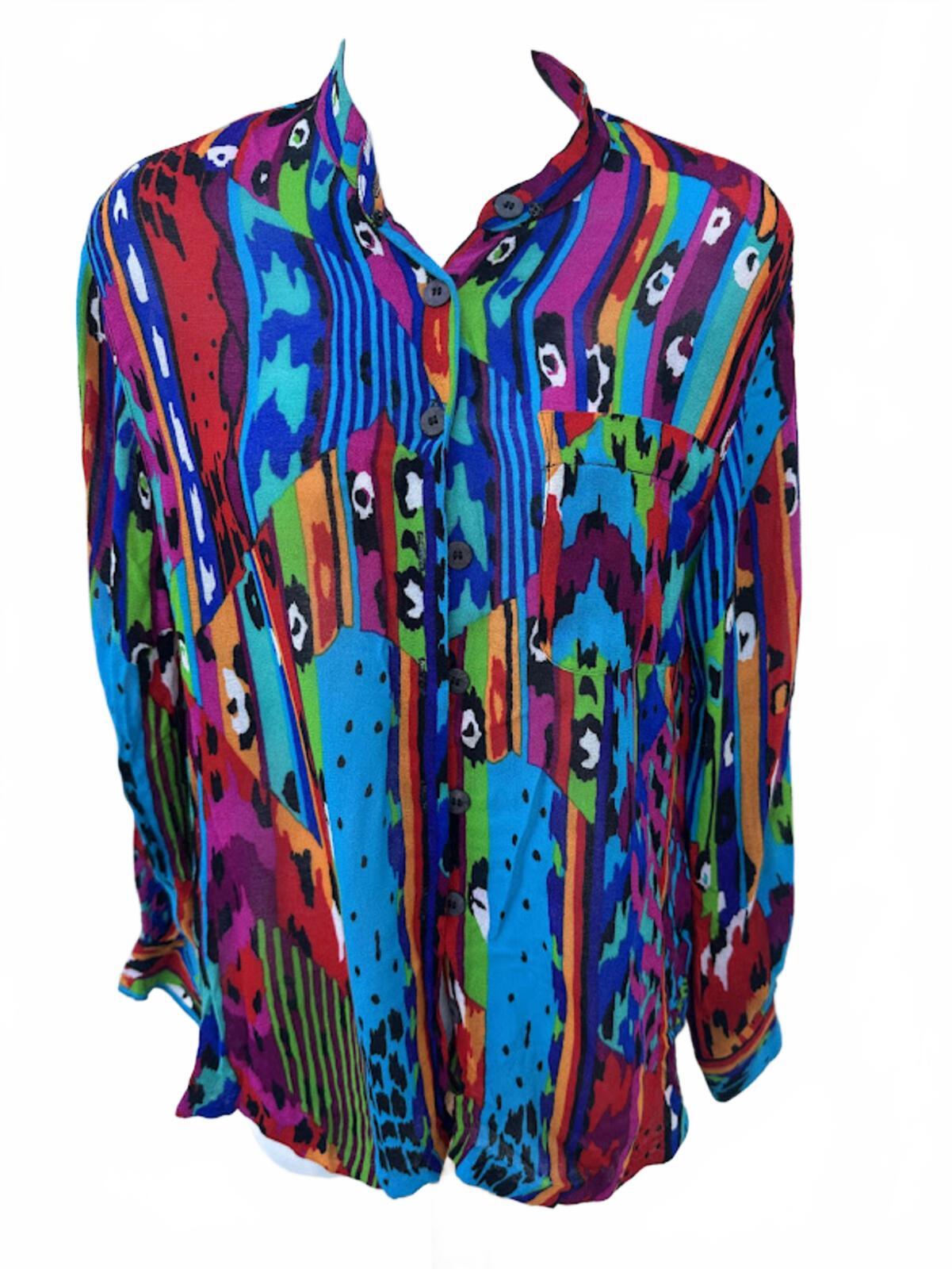 Carole Little Petities Abstract Art Blouse
