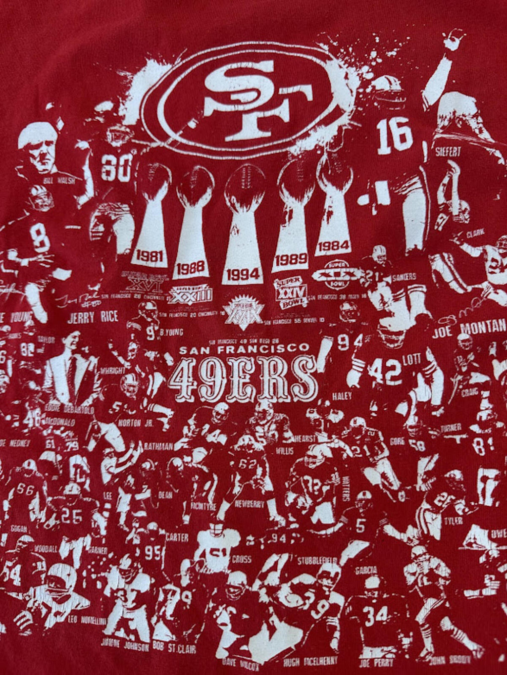 San Francisco 49ers Dynasty Graphic Tee  Small