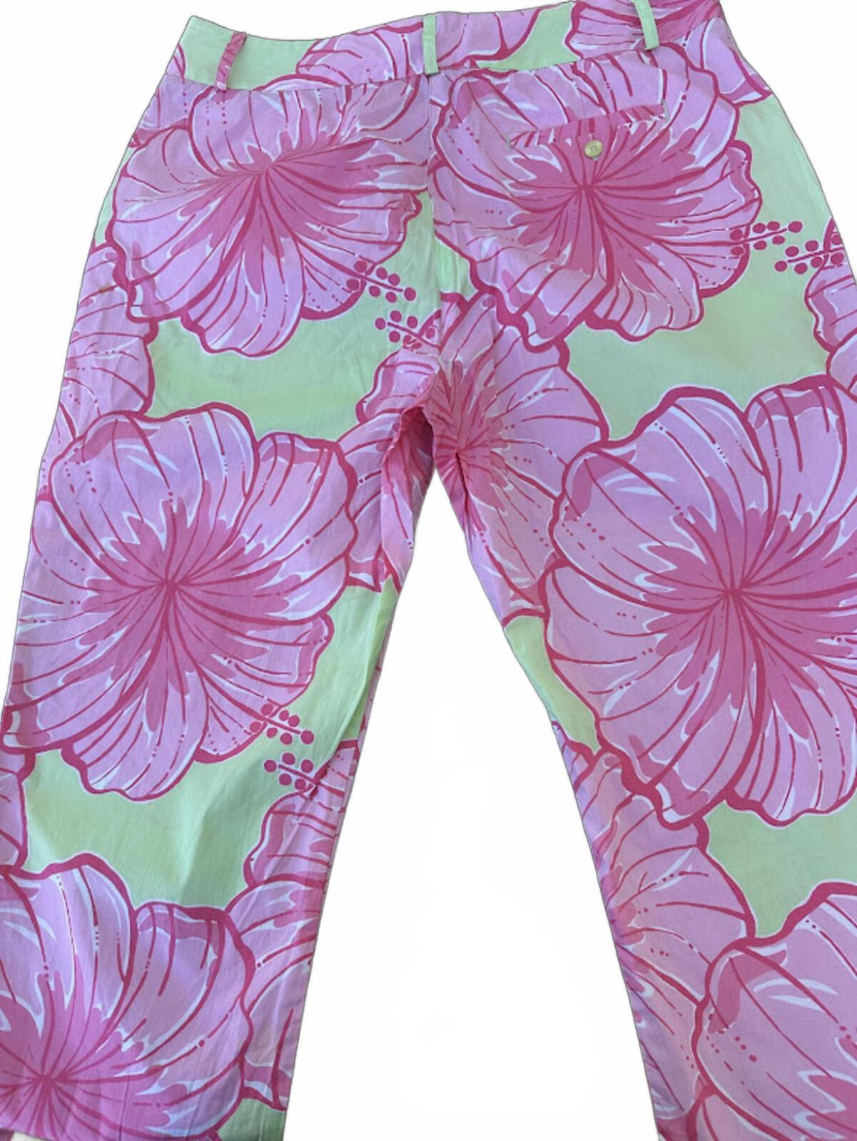 Lilly Pulitzer Hibiscus Capri Pants