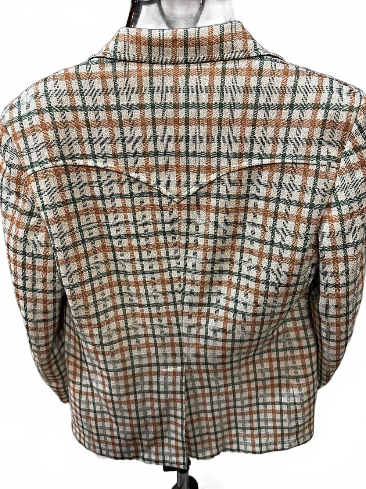 Vintage Panhandle Slim plaid western sport coat