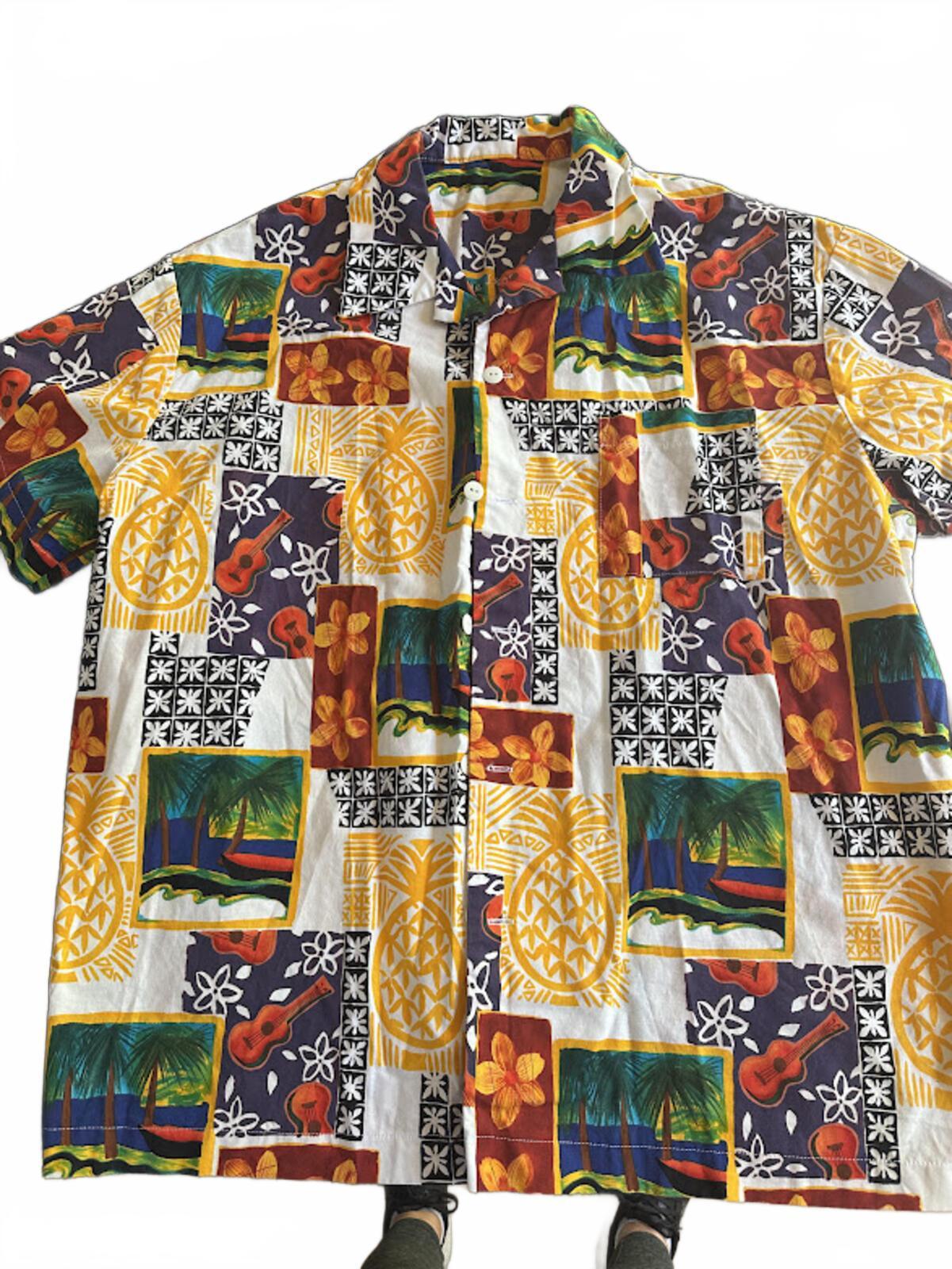 Bundle of 5 custom made 100% cotton XXL Hawaiian shirts