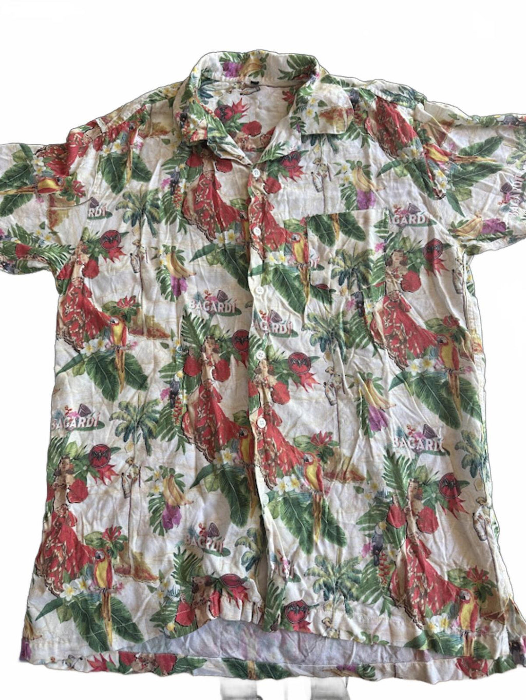 Bacardi Hawaiian Camp Shirt XXL