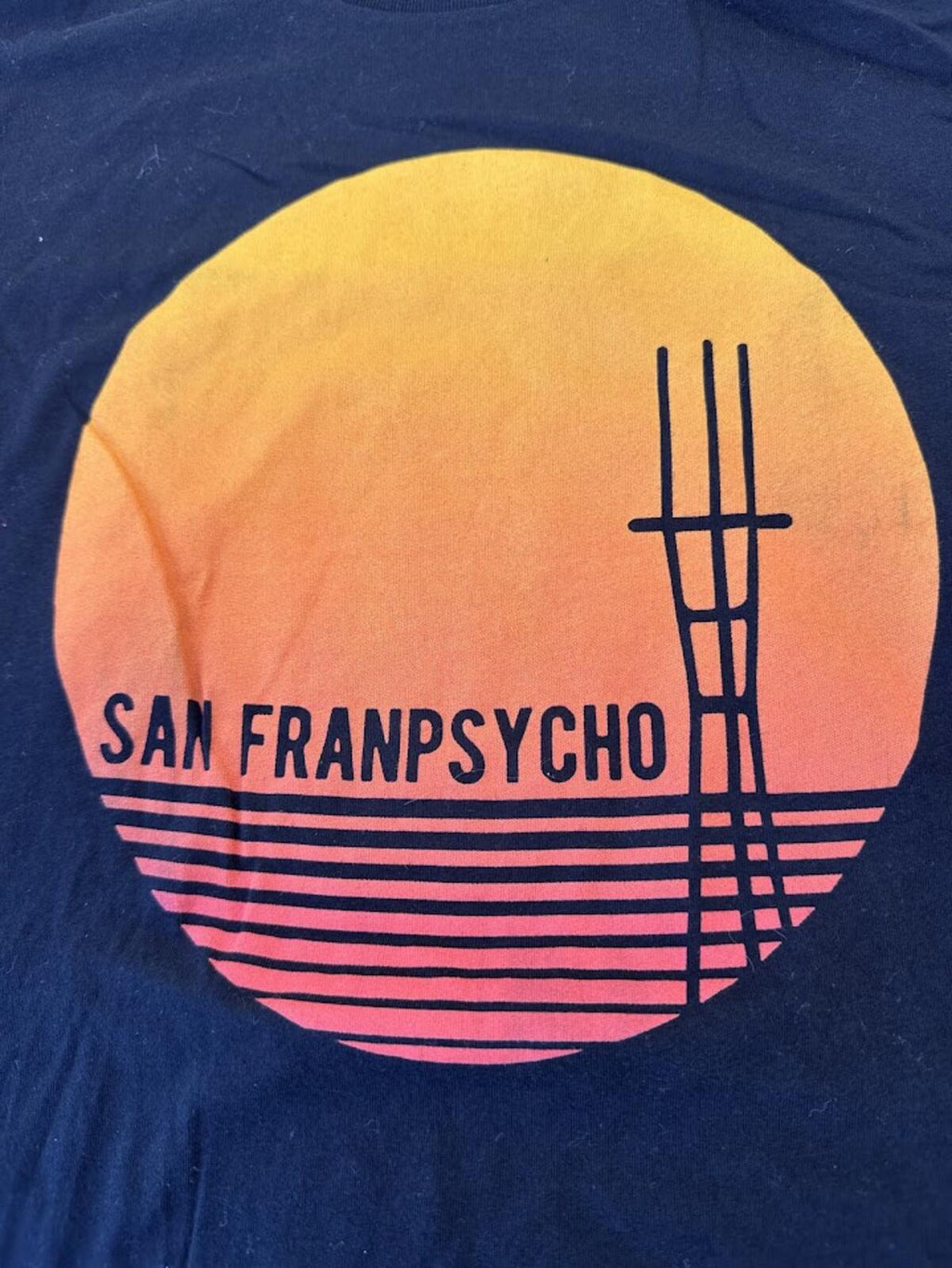 San Franpsycho Sunset Logo Tee