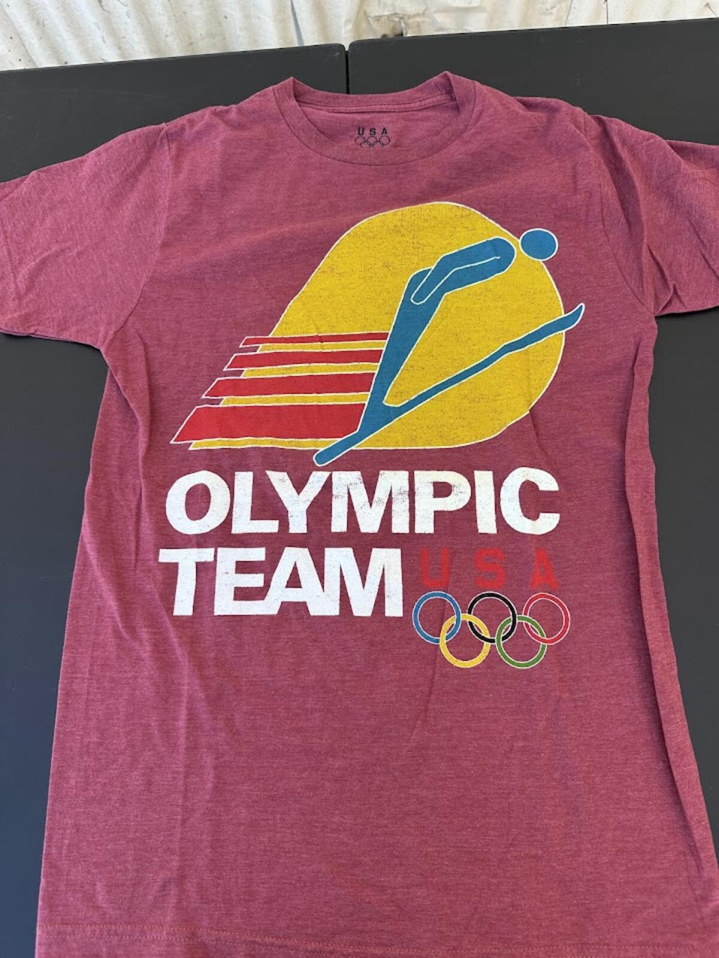 USA Olympic Team Ski Jump Tee Medium