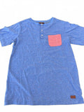 7 For All Mankind Pocket Henley Tee Youth Large