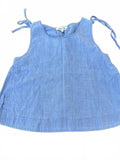 Madewell Chambray Tie Strap Tank XXS
