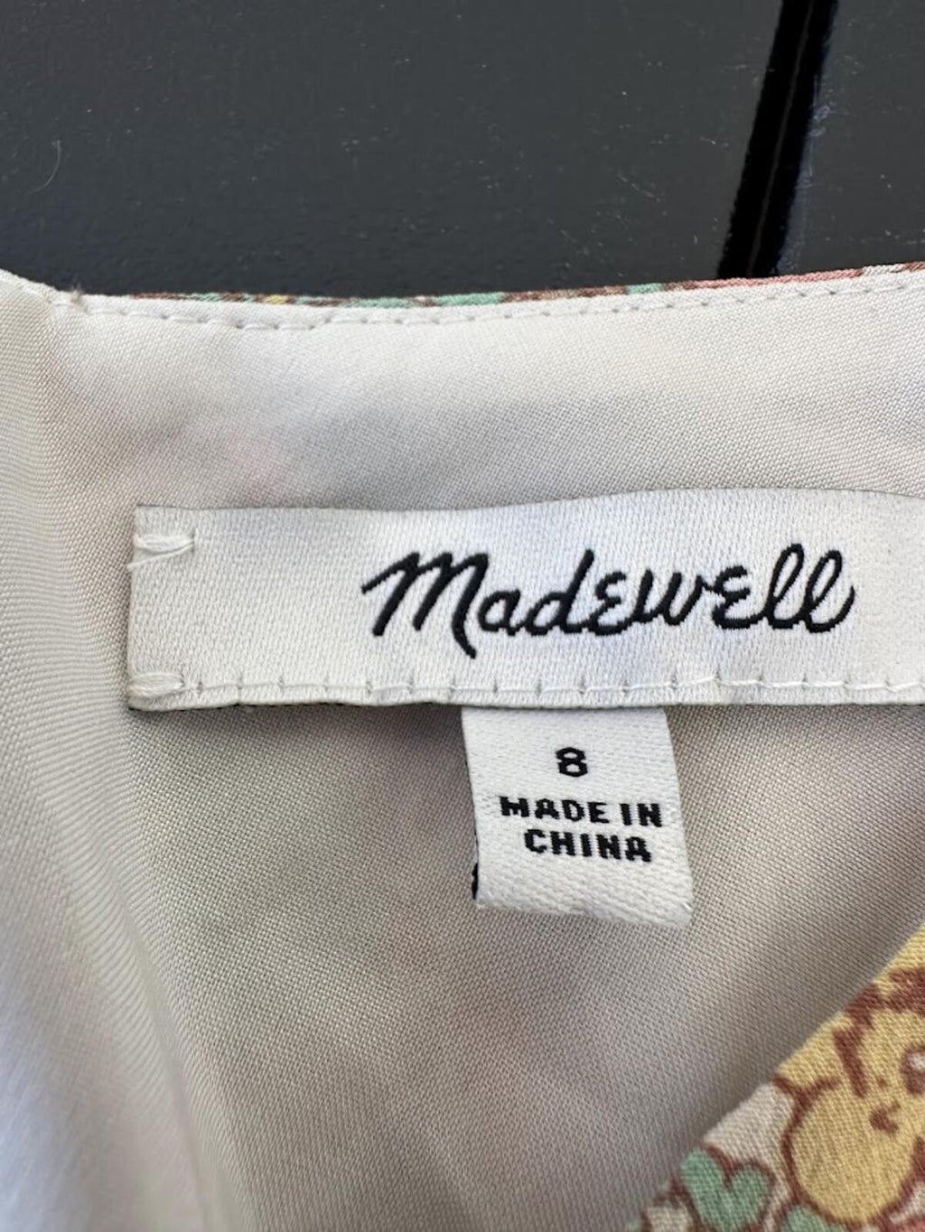 Madewell Floral Button Front Cami Size 8