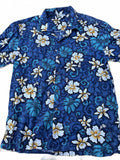 Aloha Republic Blue Floral Hawaiian Shirt