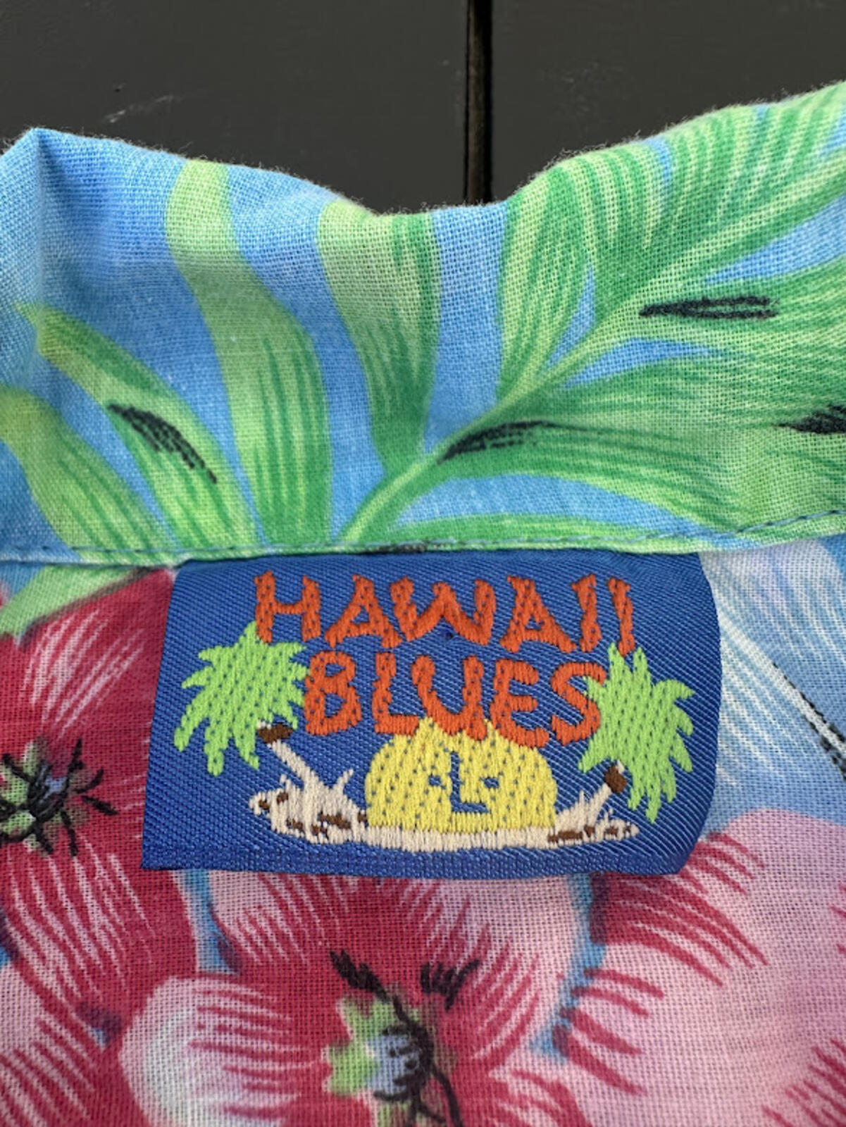 Hawaii Blues Blue Hibiscus Hawaiian Shirt XL