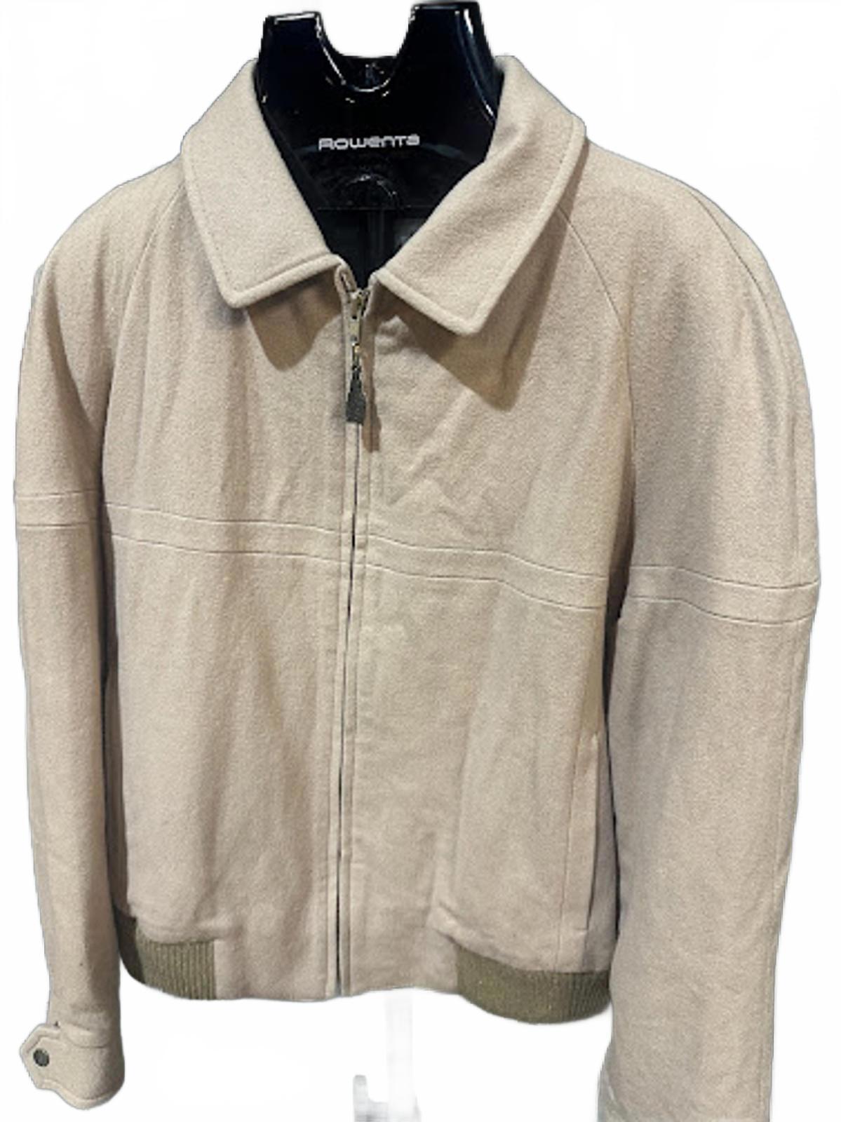 Vintage London Fog Tan Wool Jacket Plaid Lined 44R