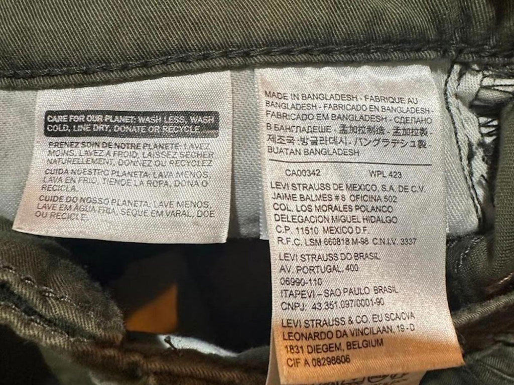 Levi’s 511 Slim Olive Green Jeans 30x30