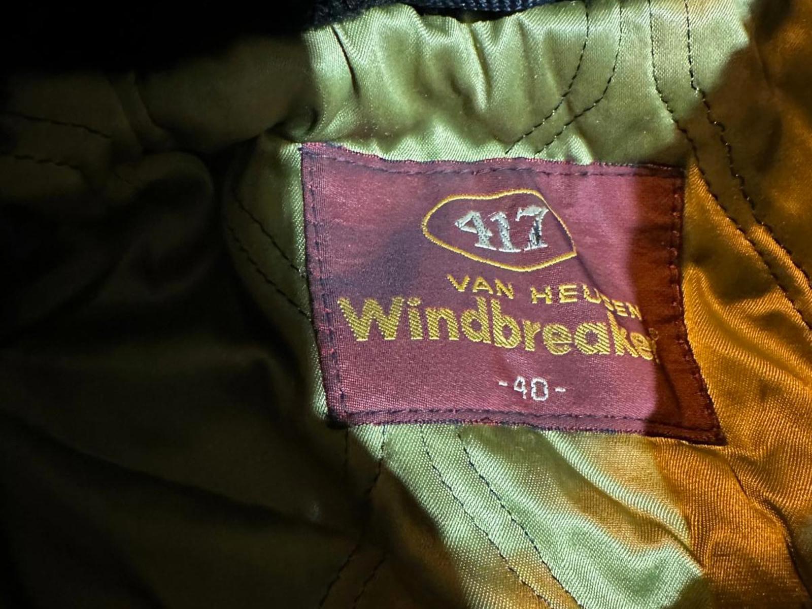 Vintage Van Heusen Shearling Lined Brown Coat 70s  Size 40