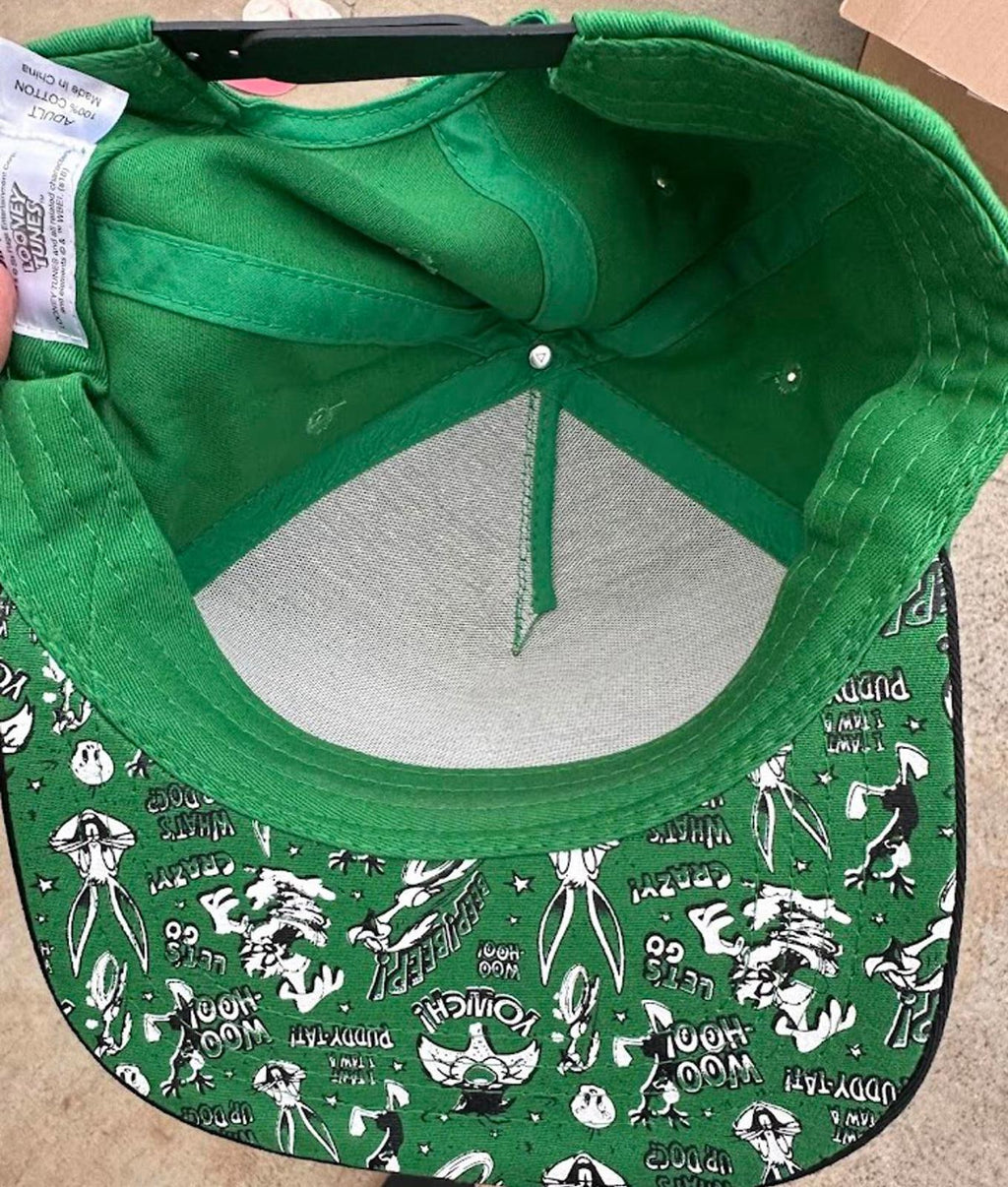 Six Flags Marvin Martian Snapback Hat Looney Tunes