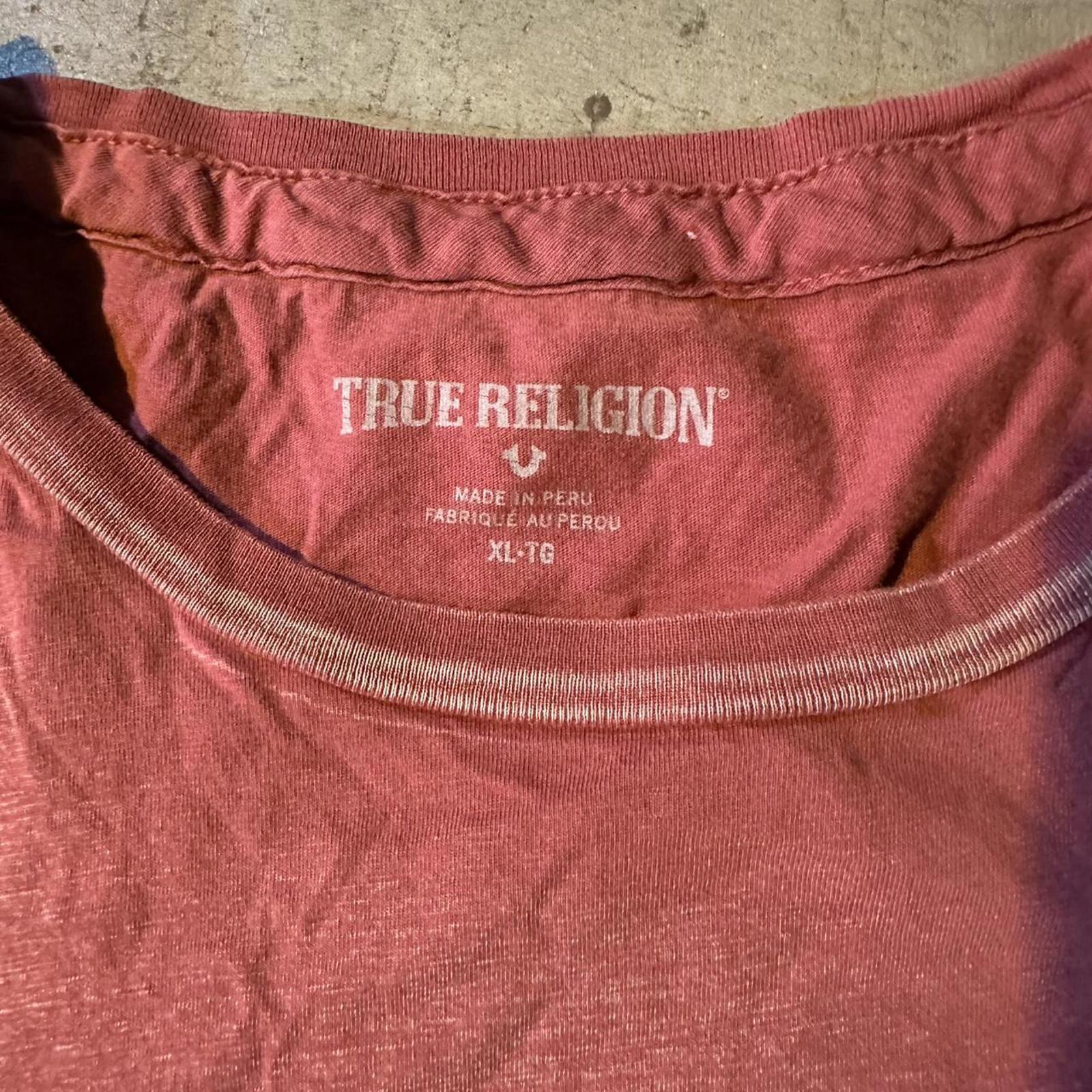 True Religion Red Crewneck Tee XL