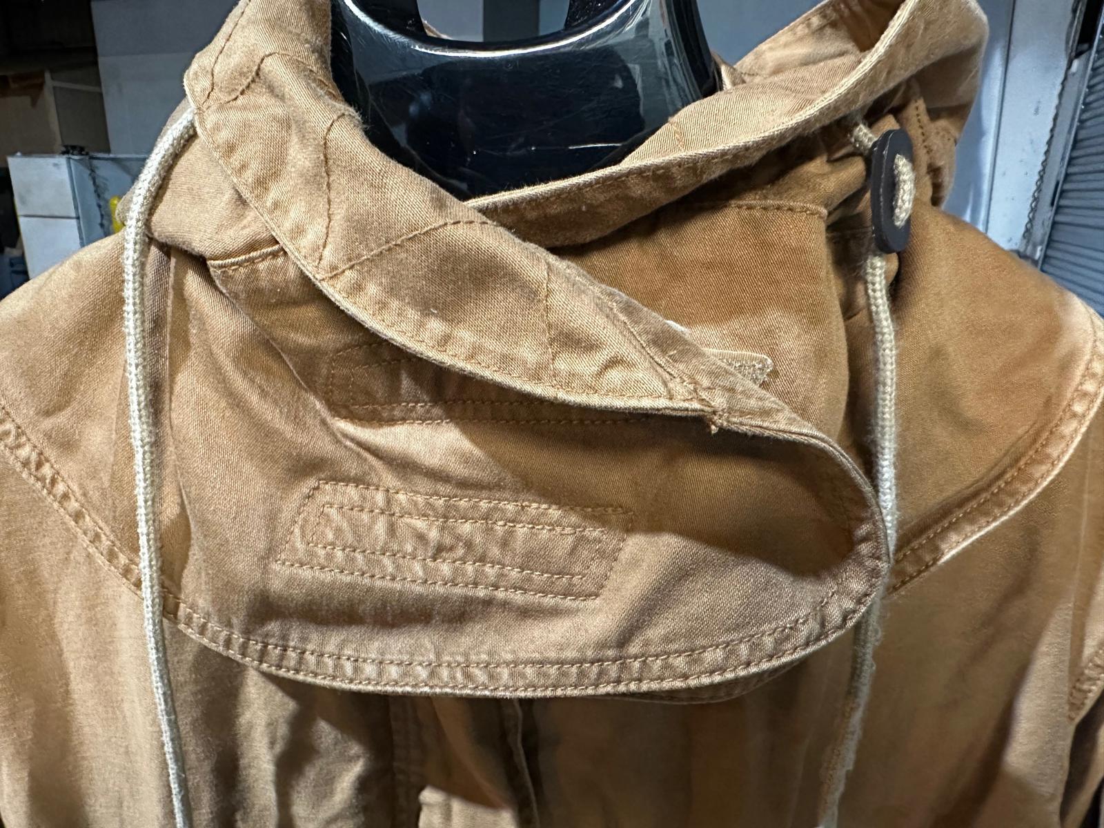 GAP XL Tan Utility Jacket Hooded Cotton Parka