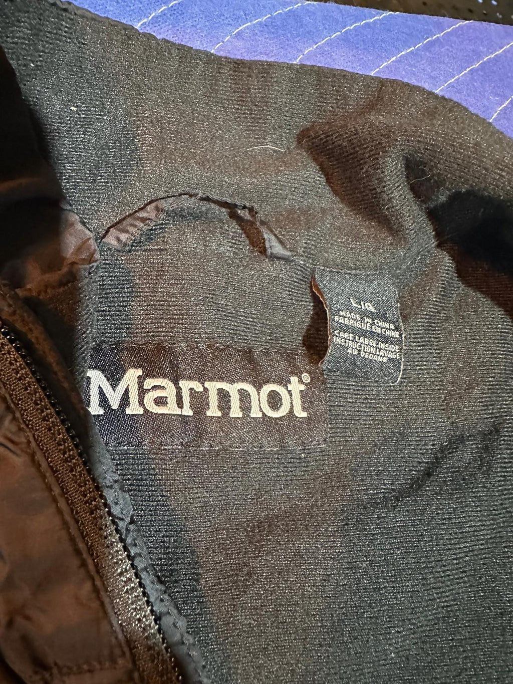 Marmot Black Lightweight Wind Shell Jacket L