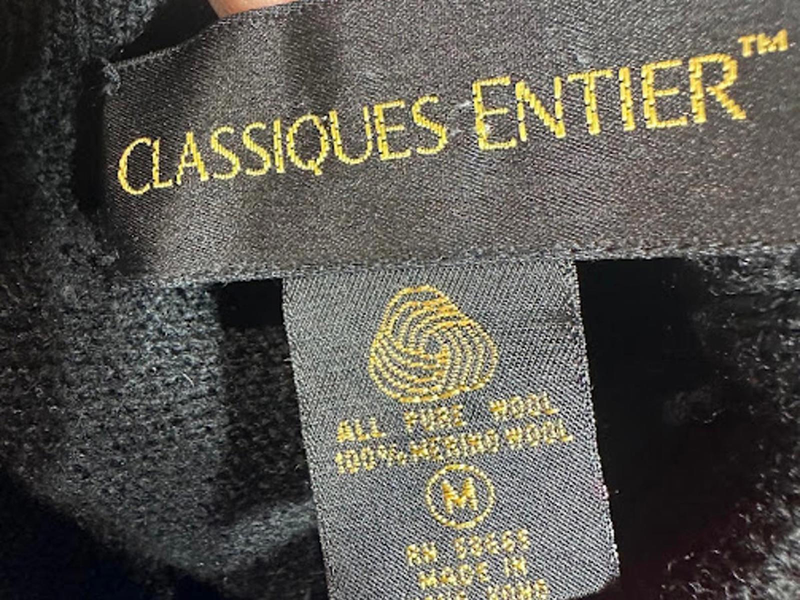 Vintage Classiques Entier Color Block Graphic Knit Sweater