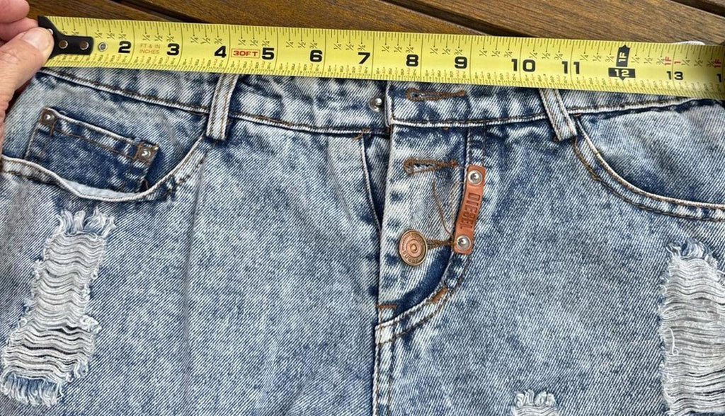 Diesel Distressed Denim Shorts Size 28