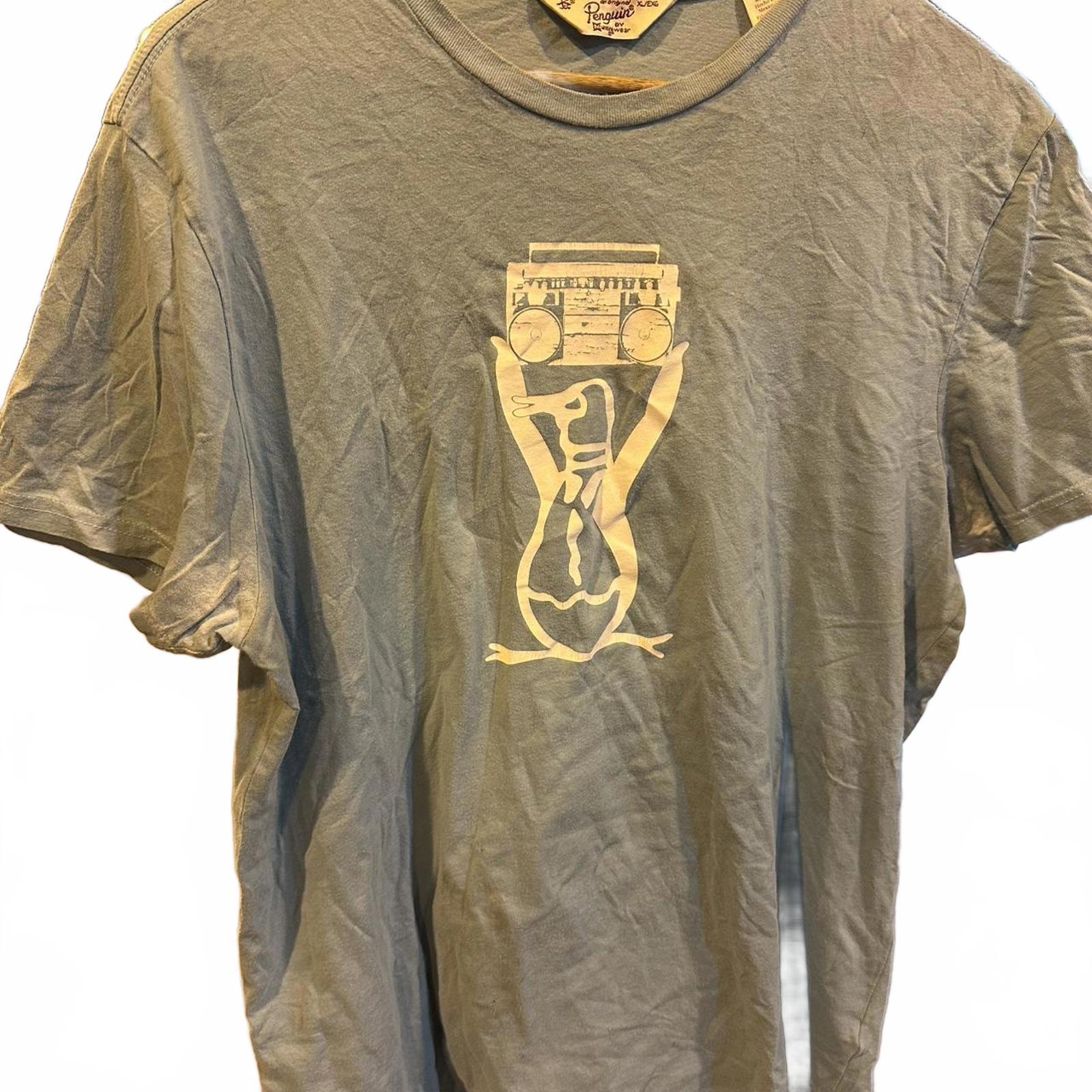 Original Penguin by Munsingwear XL Graphic Tee – Boombox Bodybuilder Design