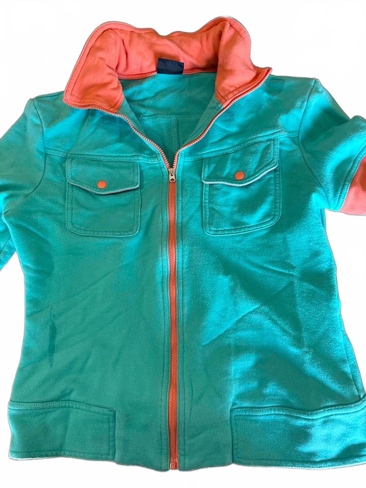 Le Tigre Zip Sweatshirt Jacket Hidden Hood M