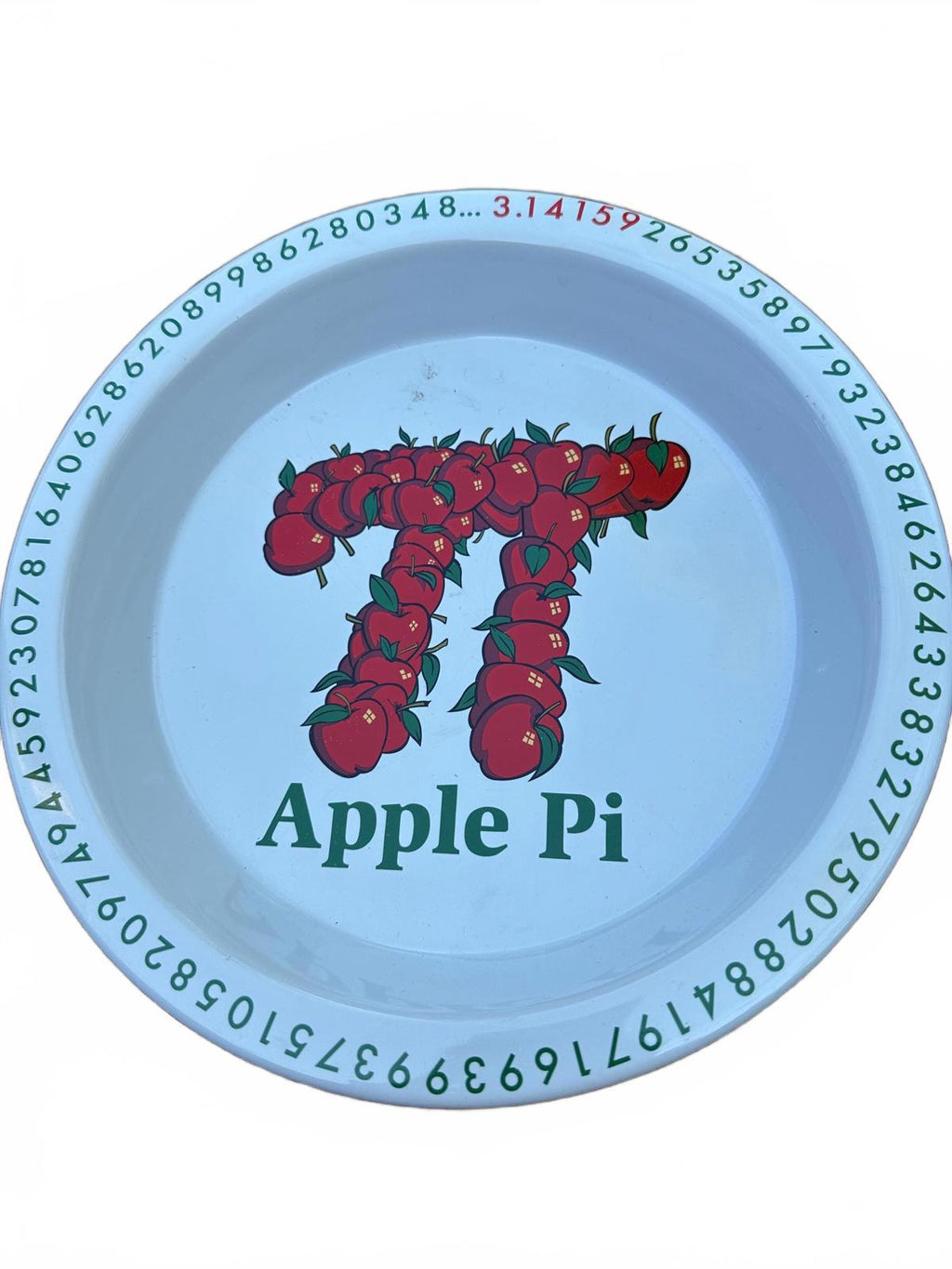 Apple Pi Pie Dish by Universal Screen Arts – Ceramic Plate with Pi Digits – Geeky Kitchen Decor. Great math teacher gift
