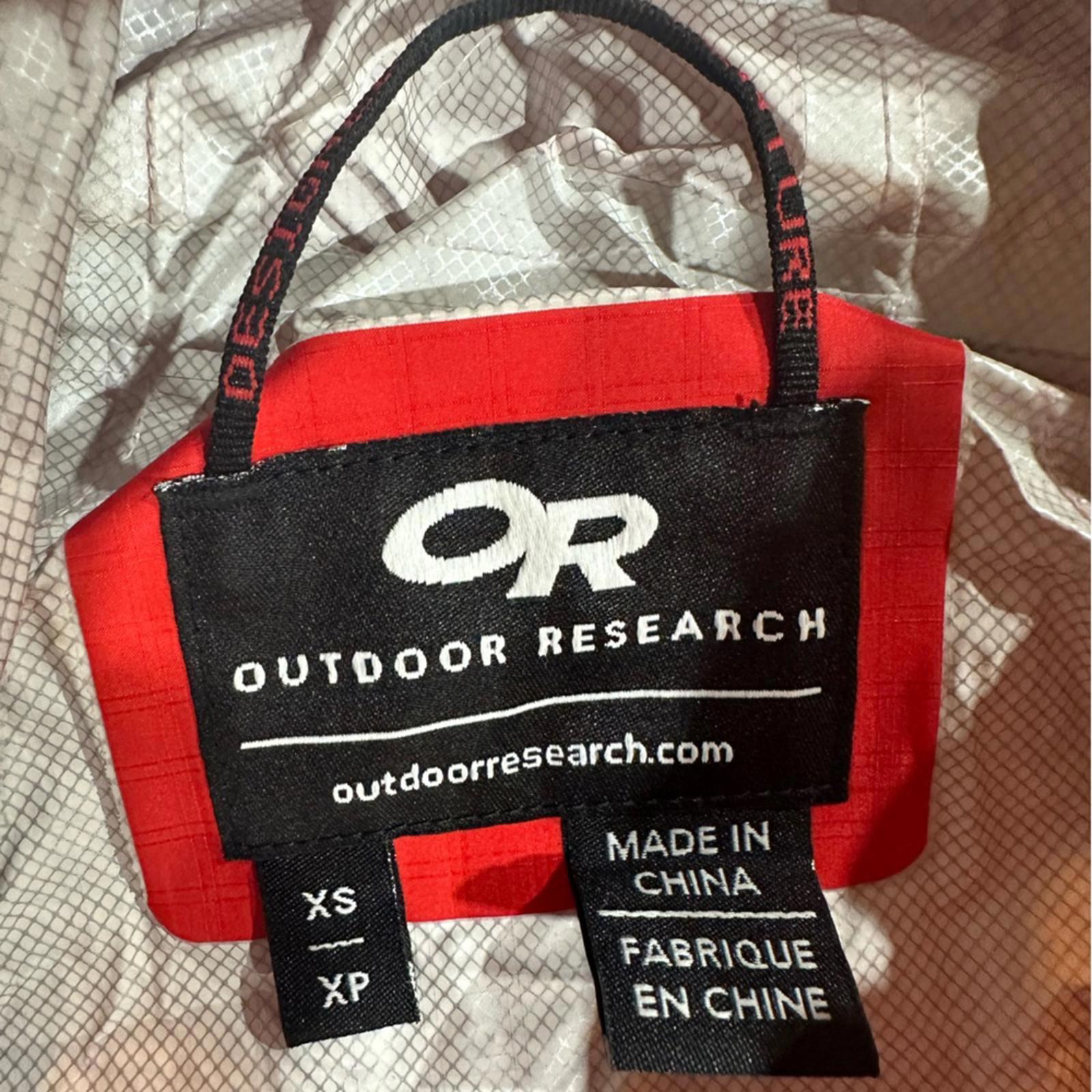 Outdoor Research Red Hooded Windbreaker Jacket
