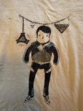 PRADA Beige Graphic Print T-Shirt – Men’s Large