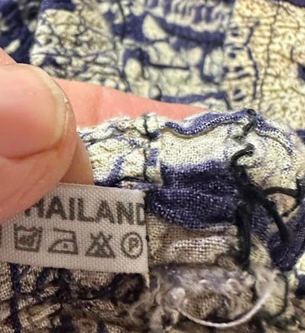 Thai Elephant Print Cotton Pants