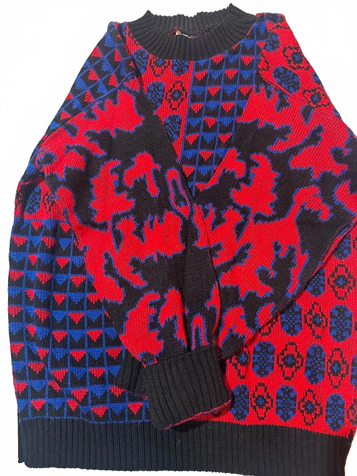 Vintage Brunny 80s Crewneck Knit Sweater M/L USA