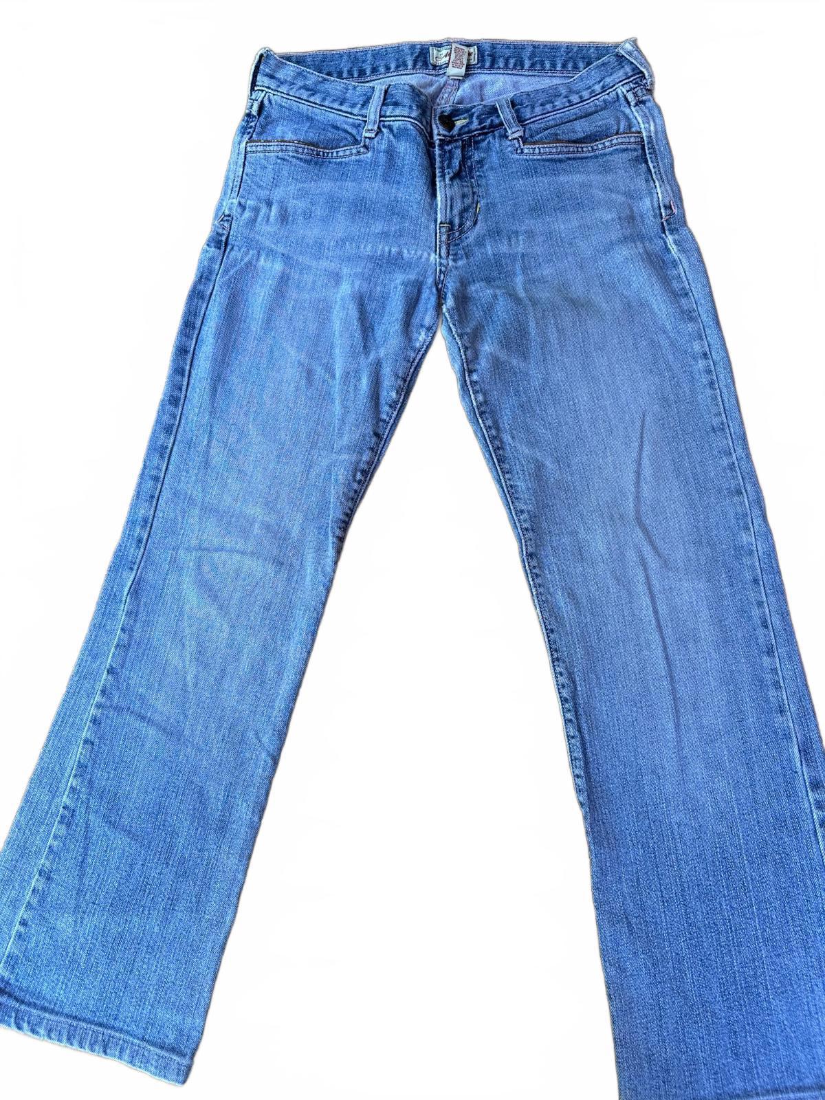 Vintage Abercrombie & Fitch Low Rise Bootcut Jeans Size 2 Distressed Y2K Style