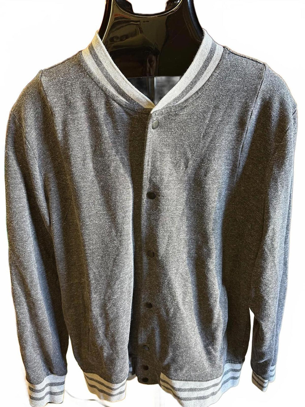 Lucky Brand Saturday Stretch Varsity Jacket Gray L